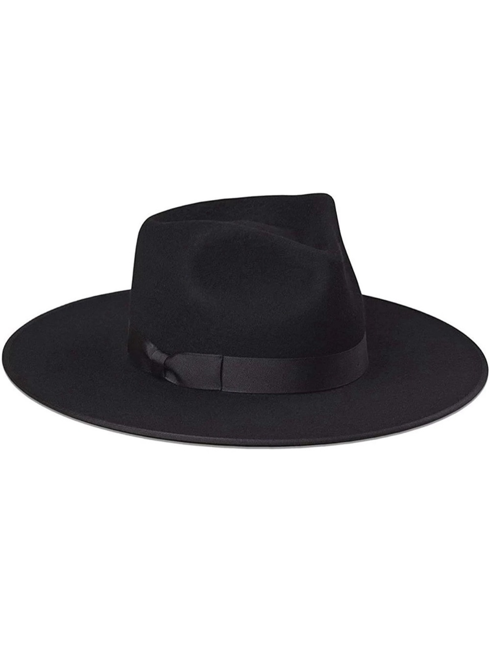 NWT Lack of Color Rancher Noir Black Fedora Hat Austrailian Wool 55 cm Small